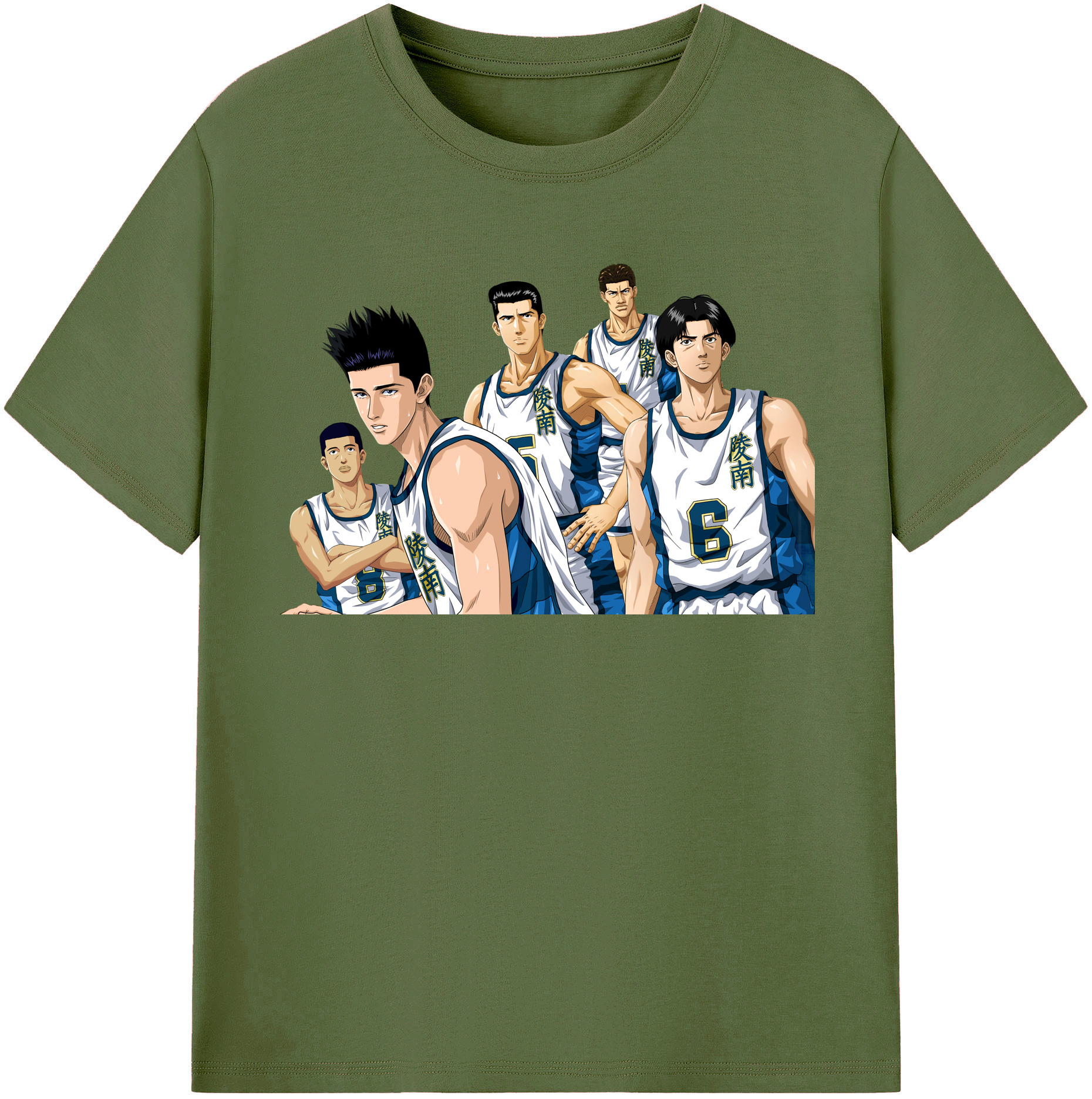SLAM DUNK／スラムダンク 綿100％半袖Tシャツ（フロントプリント）